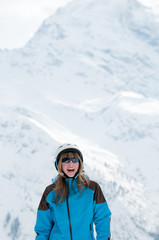 Fototapeta na wymiar Young skier