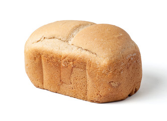 Bread loaf isolated on white