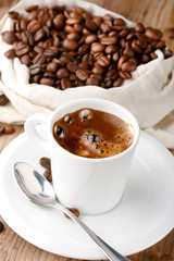 Fototapeta premium coffee on the table