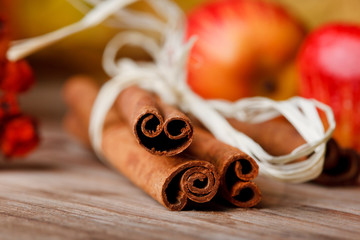 cinnamon and apples