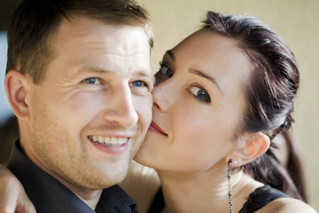 Happy Young couple portrait