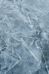 Ice background blue tinted
