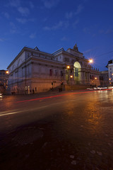 Fototapeta na wymiar Pałac Ekspozycji, Via Nazionale w Rzymie