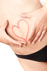 corazon en el estomago