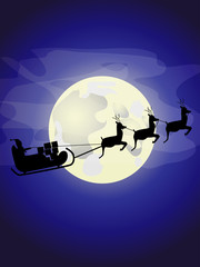 Sledge with Santa Claus