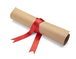 red retro grunge diploma education