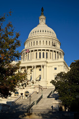 The US Capitol in the autumn