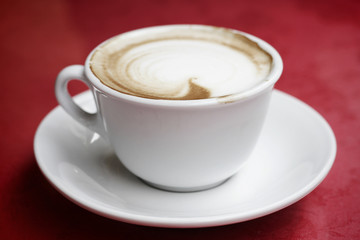 Coffee in white cup