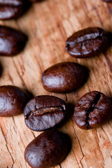 fried coffee beans