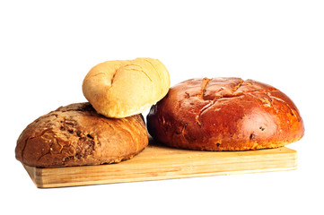 Some kinds of fresh bread