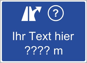 Deutsche Autobahnabfahrt