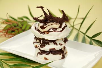 Chocolate Meringue Stack