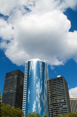Fototapeta premium New York city panorama with tall skyscrapers