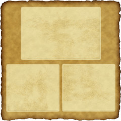 vintage scrapbook old paper with frames
