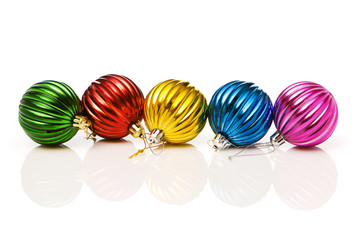 Christmas decoration isolated on the white background