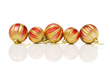 Christmas decoration isolated on the white background