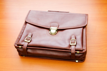 Magnifying glass over the stack of books