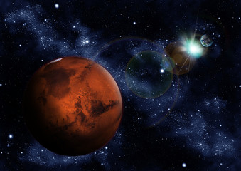 Obraz na płótnie Canvas Mars na Ziemi