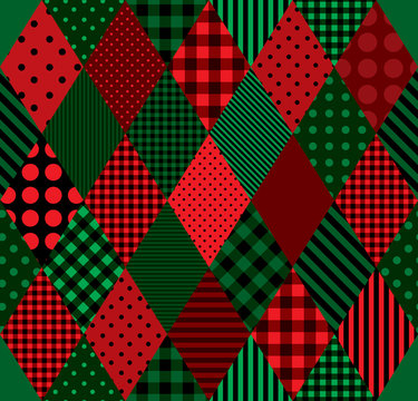 Harlequin rhomb seamless