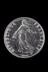 French Franc coin