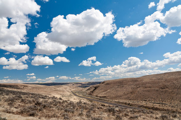 Clouds over the road