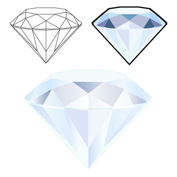Trois aspect du diamant