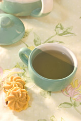 Cookie and tea