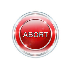 Button rund Abort