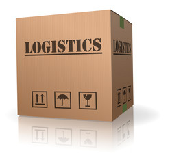 logistics cardboard box container