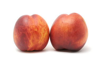 Nectarines Isolated on White Background