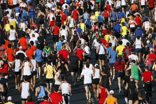 L&auml;ufer beim Marathon