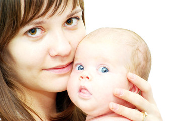 baby and mother