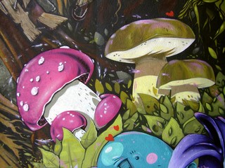 Wandbild: Pilze