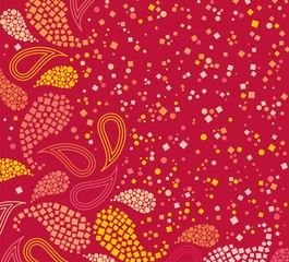 colorful paisley patten