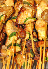 brochettes de viande