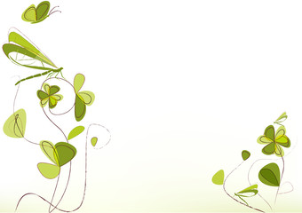 papillon et libellules