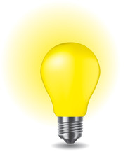 shiny classic light bulb