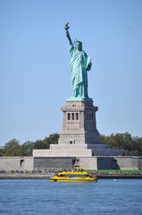 Statue of Liberty & Blue Sky.