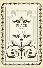 Vintage background for Book cover vector