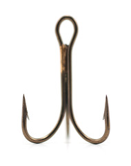 Fishhook, symbol of temptation or addiction.