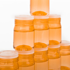 glass containers with concentrated antioxidant