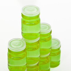 glass containers with concentrated antioxidant