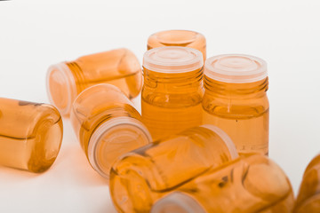 glass containers with concentrated antioxidant