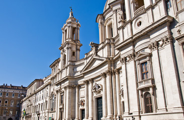 Fototapeta na wymiar Kościół św Agnes - Rzym