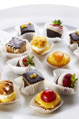 Different sort of small home made sweet cakes