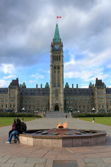 Parliament building in Ottawa, Canada