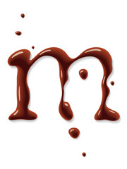 Vector chocolate letter