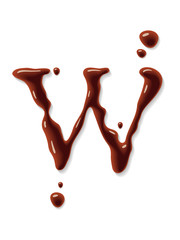 Vector chocolate letter