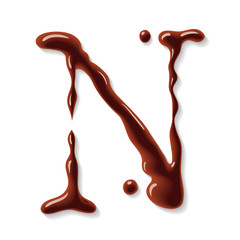 Vector chocolate letter