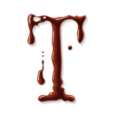 Vector chocolate letter